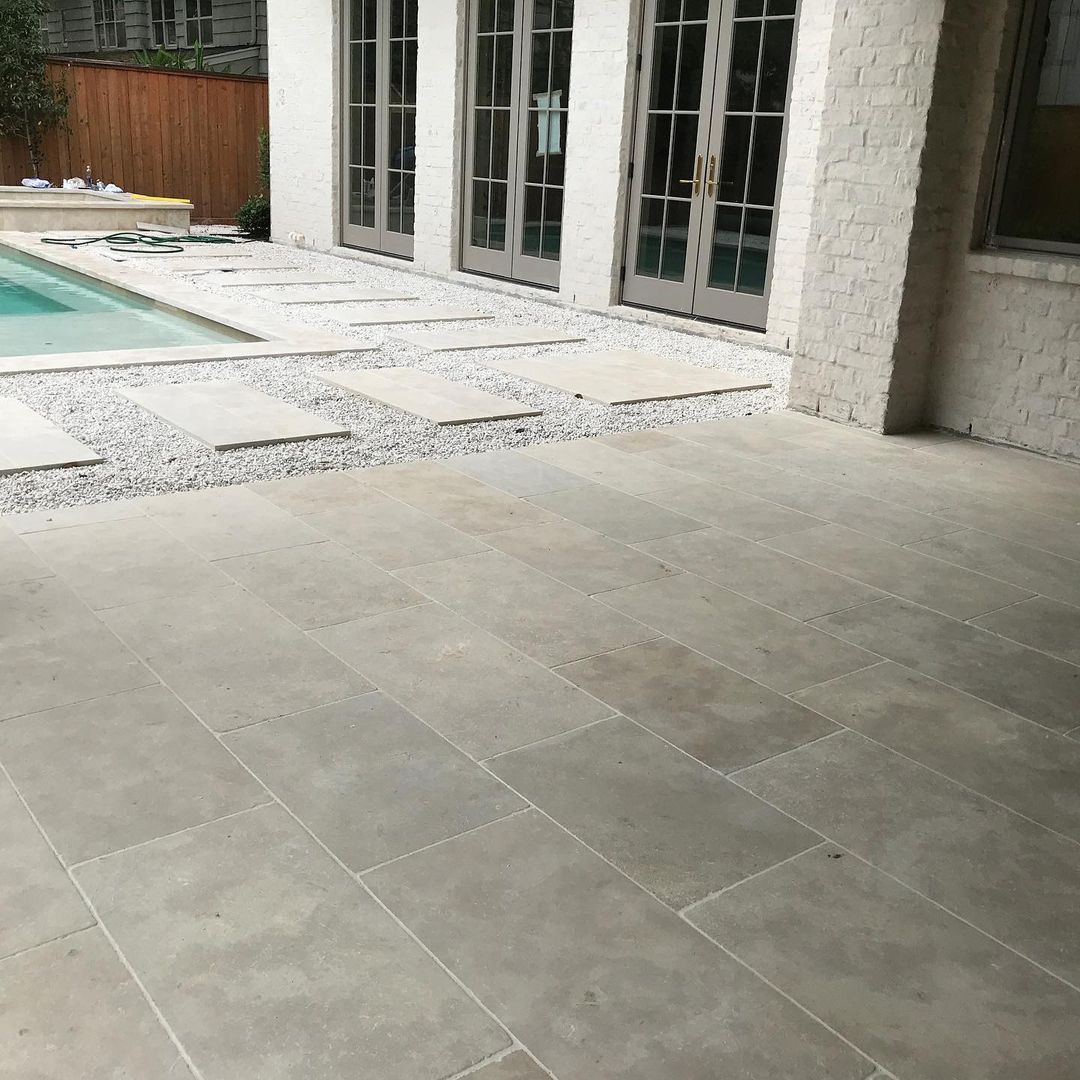 beige floor tiles