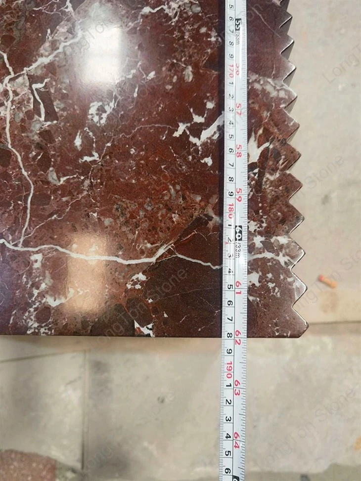 Natural Rosso Levanto Marble Sink For Bathroom suppliers