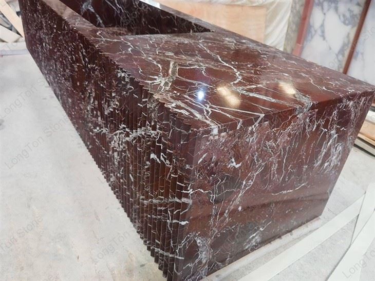 Natural Rosso Levanto Marble Sink For Bathroom best