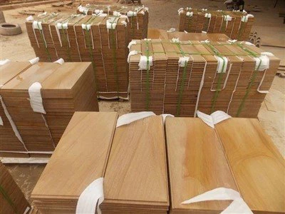 Đá tự nhiên Đá sa thạch màu vàng nhạt