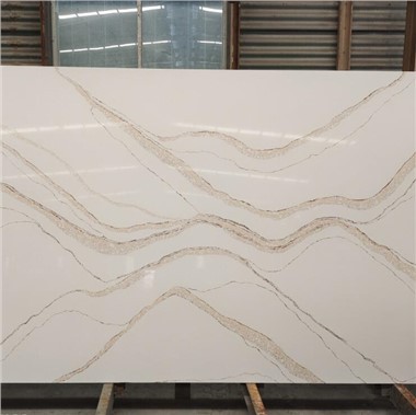 Đá Thạch Anh Vàng Calacatta