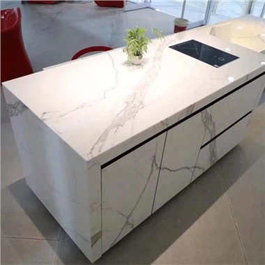 Mặt bàn kính Nano Calacatta