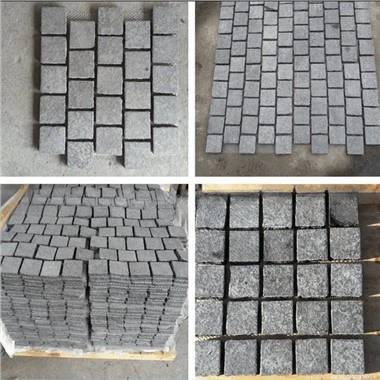 G684 Black Basalt Cube/Cobble/ Paving Stone For Landscape Garden Square Project