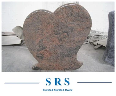 Bia mộ đá granite đỏ nhiều màu