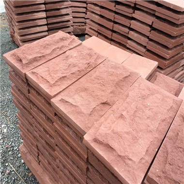 Vật liệu xây dựng khối đá sa thạch đỏ cho gạch lát sàn