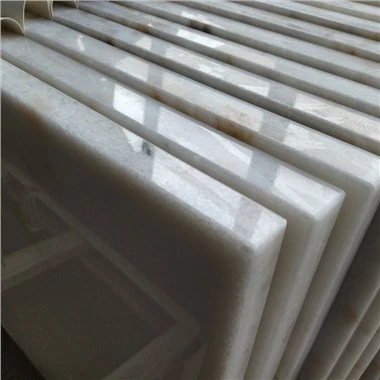 Mặt bàn đá cẩm thạch trắng vân xám